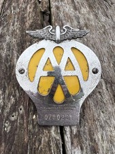 VINTAGE AA BADGE CHROME/