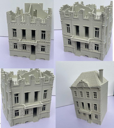 Damaged complete buildings - damaged,,