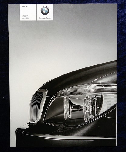 Bmw series price list - 7, series,