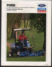 1990 FORD CM224 and CM274 Commercial Front Mowers Brochure Leaflet