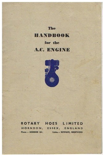 Rotary hoes ltd 164cc - rotary, a.c