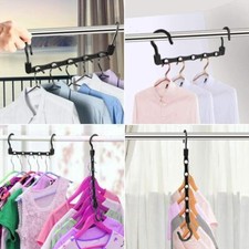 10X Space Saver Wonder Magic Hanger wardrobe savers Clothes Closet Organize Hook