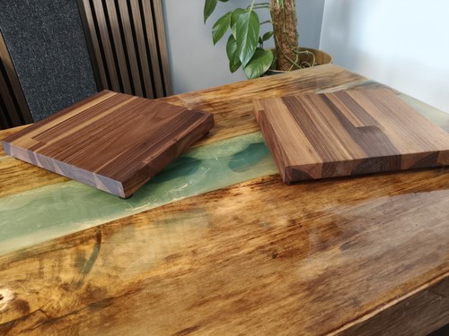 Solid walnut speaker - speaker, stands