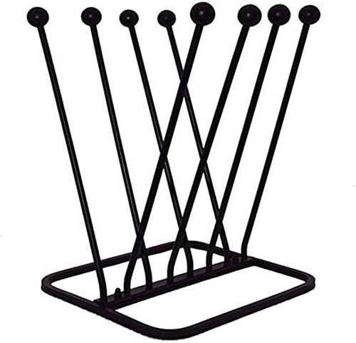 Steel boot rack black powder - steel,