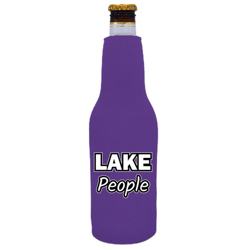 Lake people beer bottle coolie - beer,