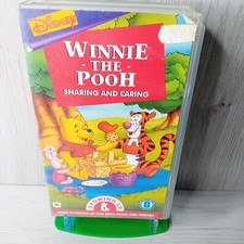 WINNIE THE POOH SHARING & CARING VHS TAPE - RARE RETRO MOVIE KIDS