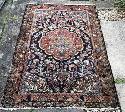 Afghan rug antique - afghan,