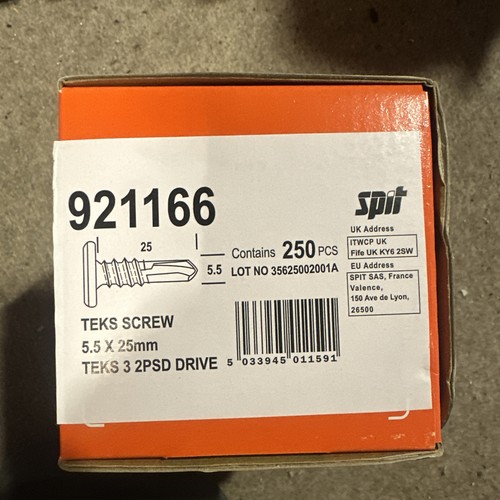 Spit teks screws 5mm 25mm - screws,