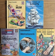 Vintage Ladybird Books Collection - The Mum, Ships, Metalwork, Toys and Games - 