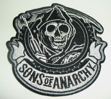 Sons of Anarchy Grim Reaper Biker Patch~3 1/2" x 3 1/2"~Iron Sew On~Ships FREE