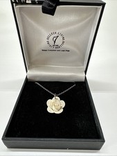 Belleek China Bloom Pendant Necklace