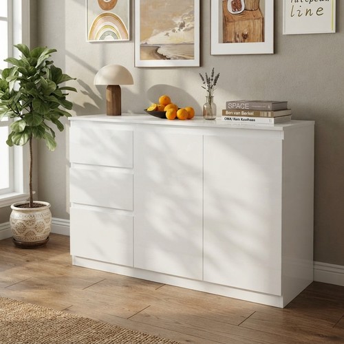 High gloss white sideboard - gloss,