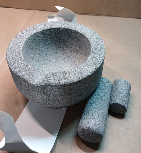 Pestle mortar set large - &,