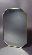 Brass Effect Octagonal Mirror