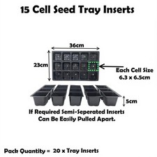 15 Cell Tray Inserts Full Size