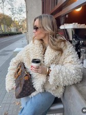 ZARA FAUX SHEARLING JACKET ZW