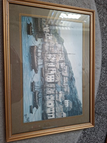 Artist print boats - of, in