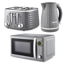 GEEPAS Digital 20L Microwave, Argyle Colletion 1.7L Kettle & 4 Slice Toaster Set