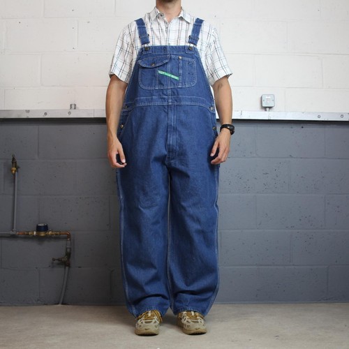 Vintage denim dungarees w48l30 - vintage,