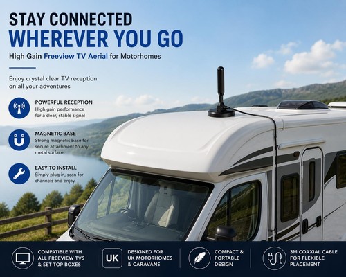 Magnetic freeview aerial - magnetic, tv