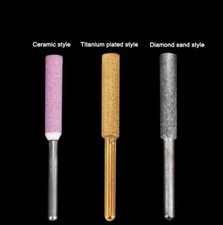 3mmHandle Cylindrical Diamond Coated Chain Saw Sharpening Head Chain Saw Grinder