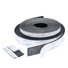 Black Self-Adhesive Silicone Rubber Seal Strip Gasket Width 5-30mm Thick 1-5mm