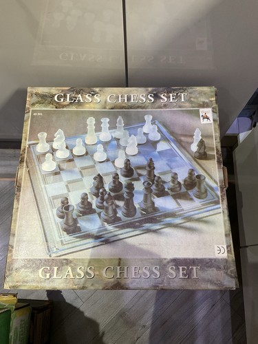 Chess set knight - “knight”, glass