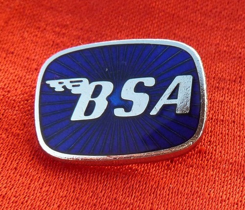 Bsa motorcycle enamel lapel - enamel,