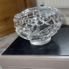 Cut Glass Small Rose Bowl 