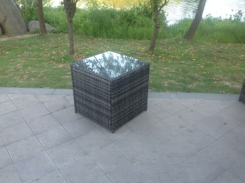Rattan side coffee table