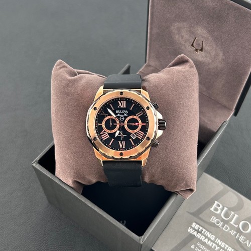 Bulova marine star men black - star,