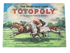 Waddingtons Totopoly Vintage Horse Racing Board Game 1949 Edition