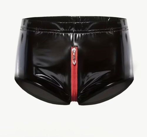 Gay latex look shorts rubber - gay,