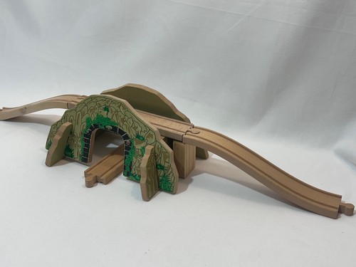 Mountain tunnel bridge wooden - mountain,