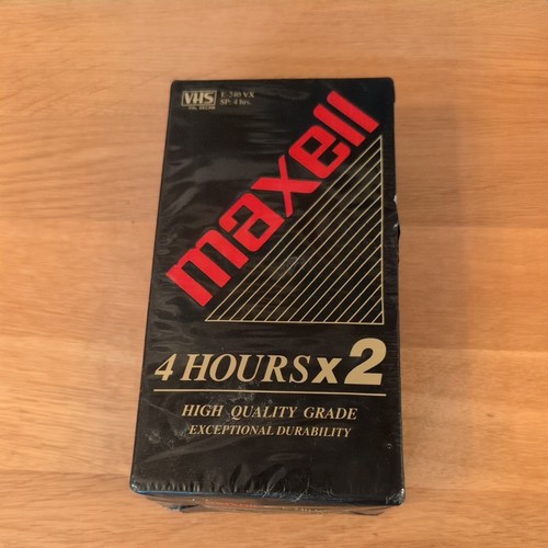 Maxell 240 vhs tapes x2 - maxell, vx