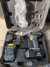 Used Once 18v Battery Drill with Two Batteries - Challenge Extreme In Carry Case