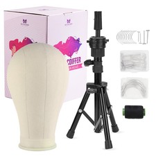 21 Inch Wig Canvas Block Head