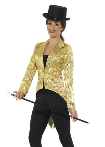 Ladies showgirl gold sequin - ladies,