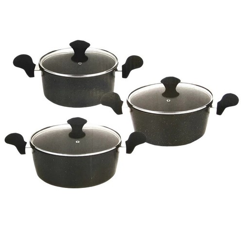 3pc non stick casserole pot - 3pc,