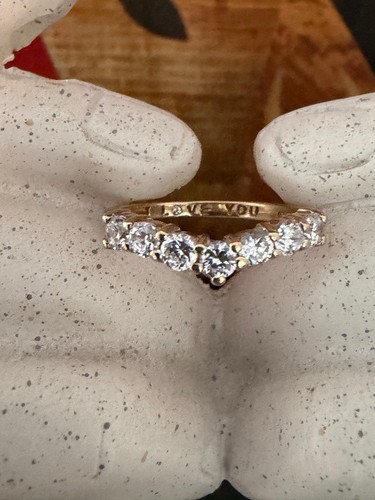 Vintage 9ct gold love - vintage,