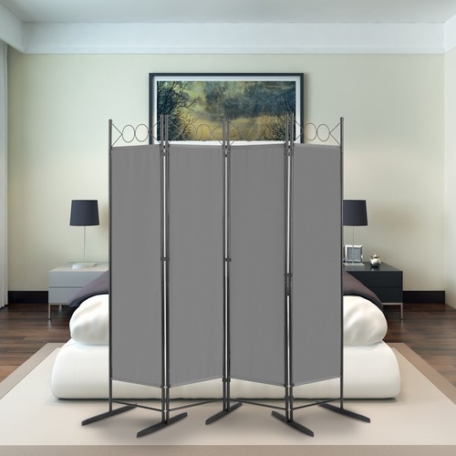 4panel folding room divider - folding,