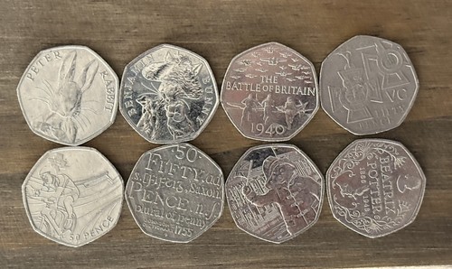 Job lot 50 pence - , coins