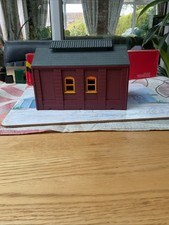 Tri ang R76 Brick,vintage engine shed,Oo Gauge ,train for Illustration Onl