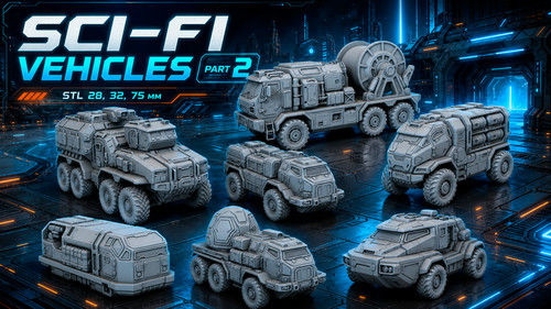 Printed sci fi vehicles - printed,, sci-fi