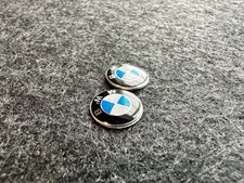 2x BMW Key Logo Emblem 14mm Epoxy Self Adhesive Key Sticker
