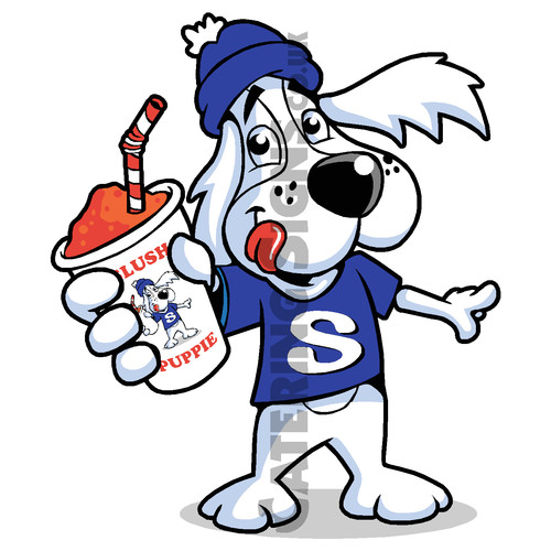 Slush dog sticker puppie - dog, /