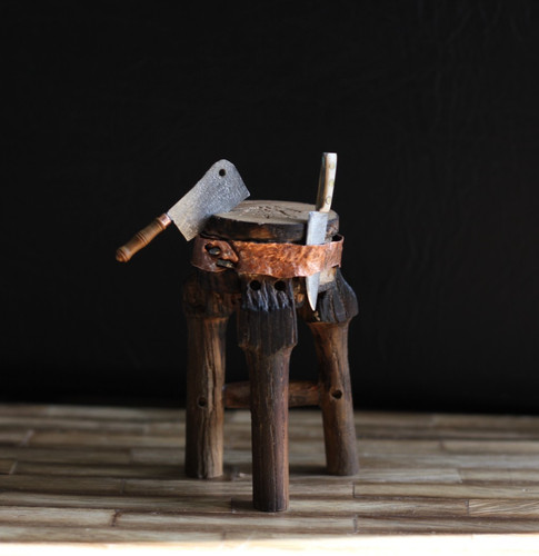 Dolls house miniature butcher - dolls,