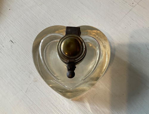 Vintage handblown heart shape - heart,