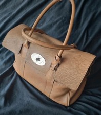 Mulberry Oak Brown Leather Bayswater Large Womens Shoulder Handbag Bag