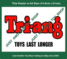 Triang Toys A5 Size Poster